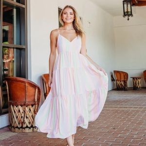 Karlie Pastel Stripe Dress